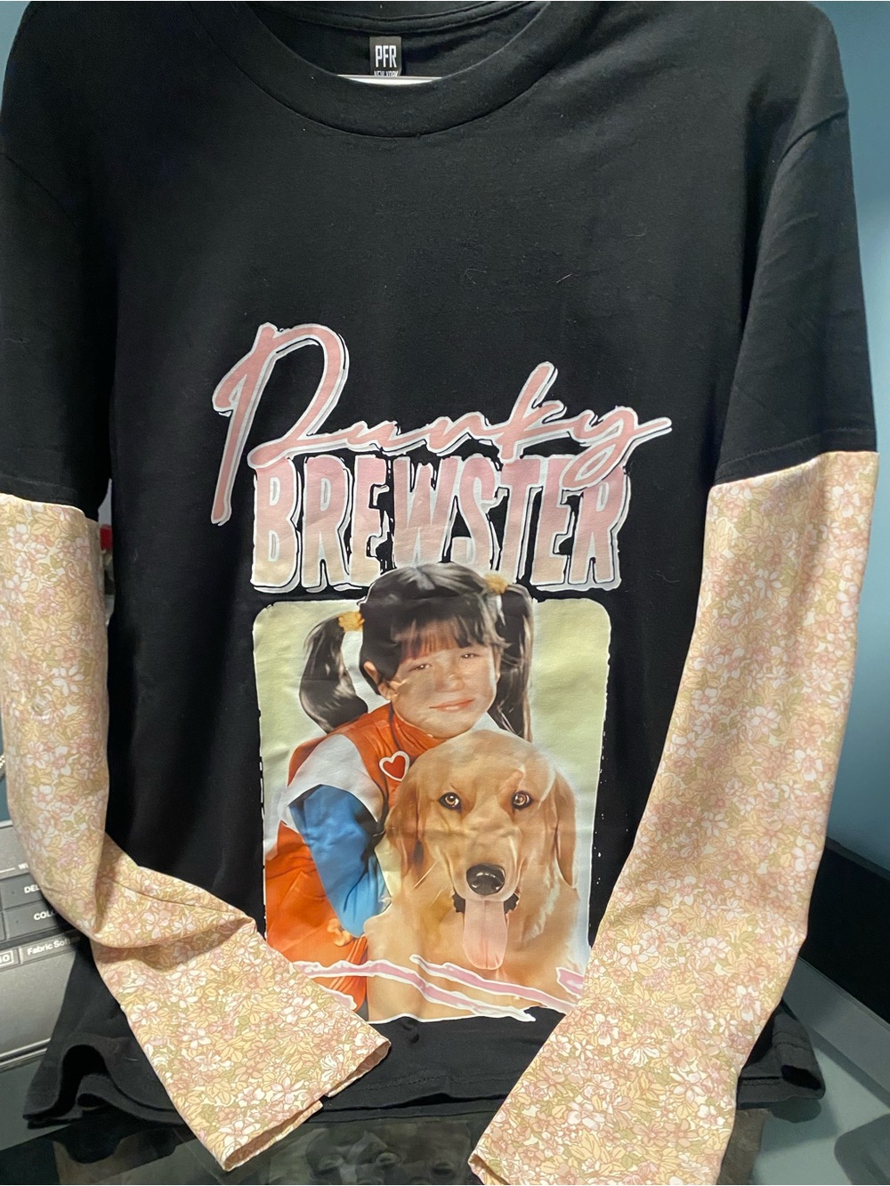 Upcycled throwback Punky Brewster top